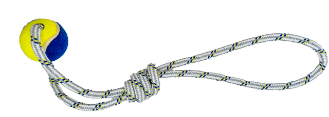 Tennis Toss Rope Loop Dog Toy